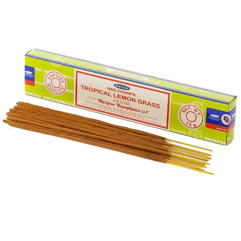 01366 Satya Tropisches Zitronengras Nag Champa Räucherstäbchen