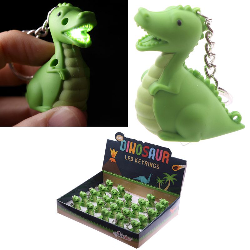 Dinosaurier LED mit Ton Schlüsselanhänger