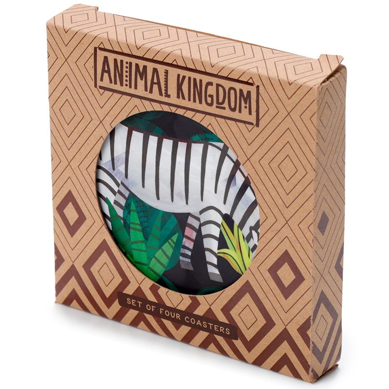 Animal Kingdom Tierwelt Untersetzer 4er Set