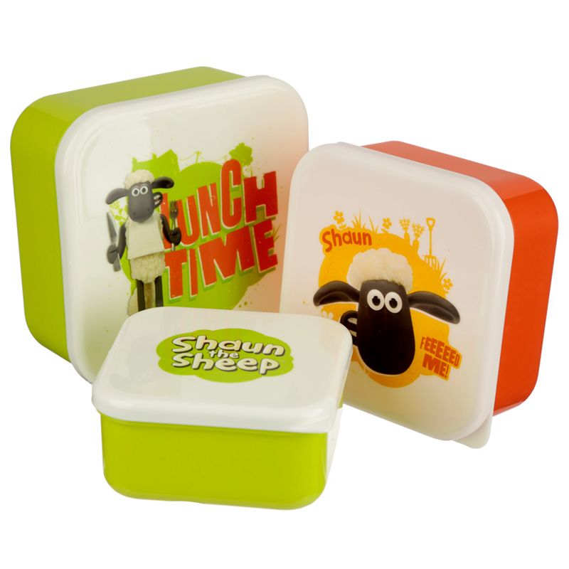 Shaun das Schaf Lunchboxen Brotdosen 3er Set S/M/L