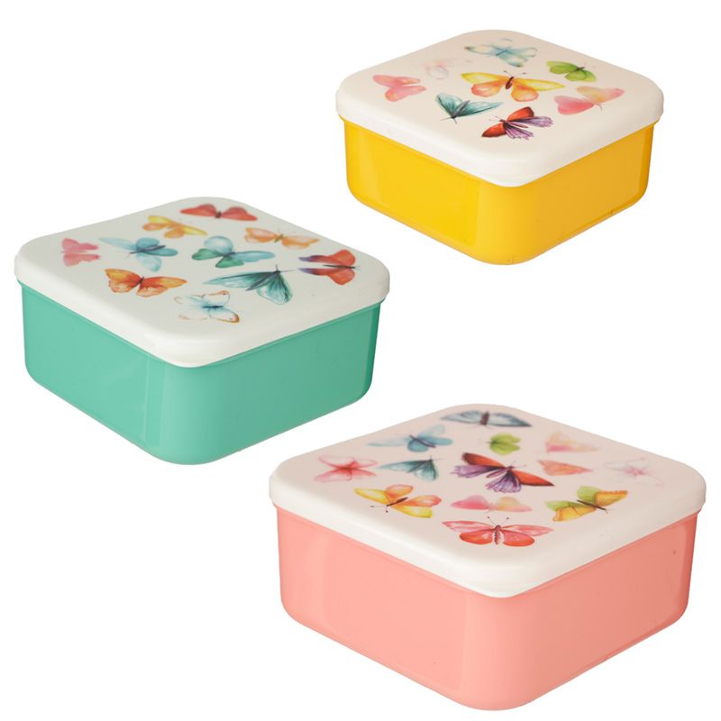 Schmetterling Lunchboxen Brotdosen 3er Set M/L/XL