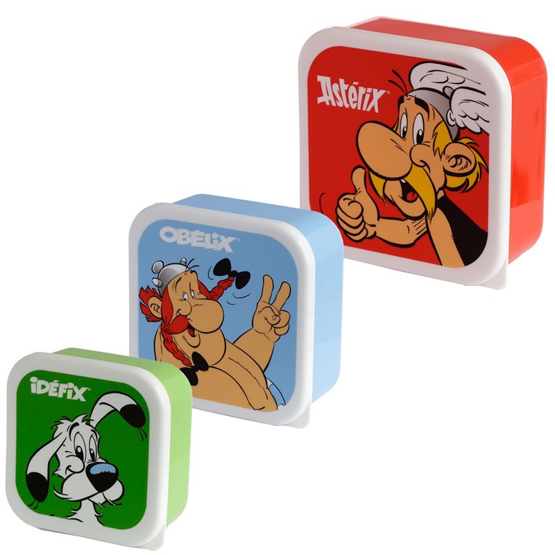 Asterix, Obelix & Idefix Lunchboxen Brotdosen 3er Set M/L/XL