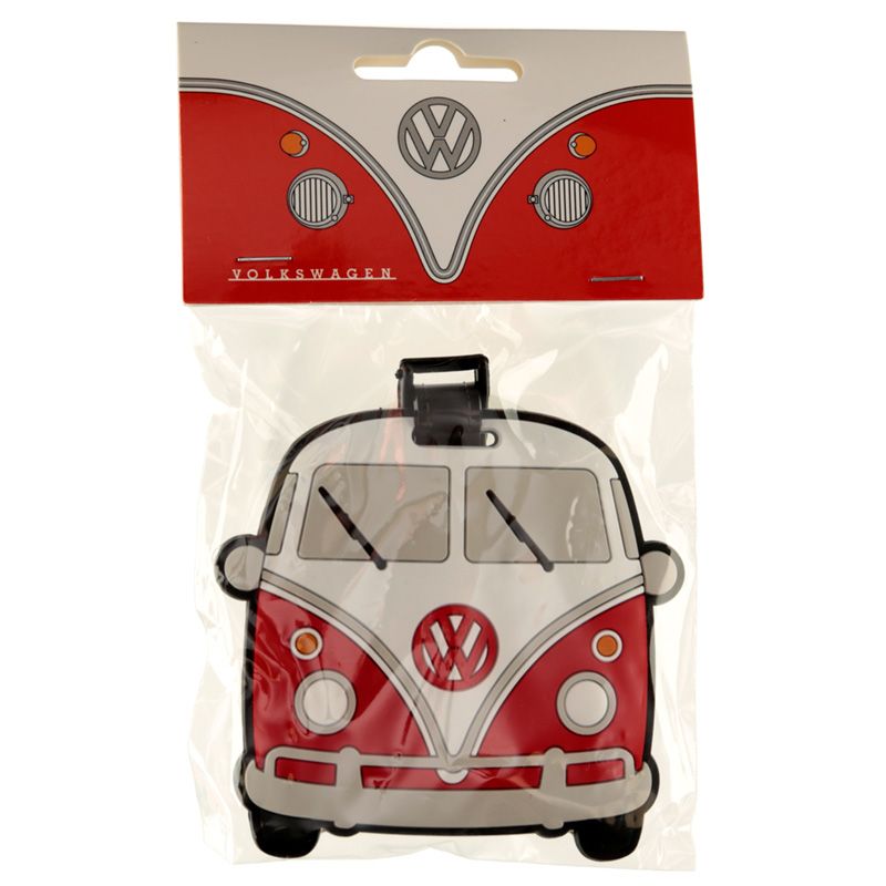 PVC Puckator LUT29 Gepäckanhänger für Volkswagen VW T1 Camper Bus Rot PVC Puckator LUT29 Gepäckanhänger für Volkswagen VW T1 Camper Bus Rot