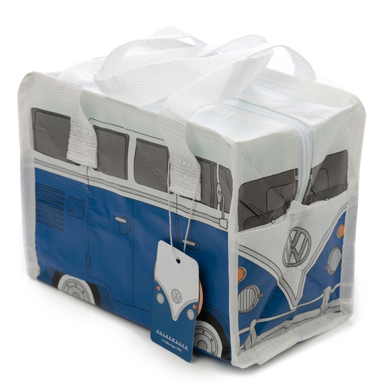 Volkswagen VW T1 Bulli Blau RPET wiederverwendbare Lunchtasche 