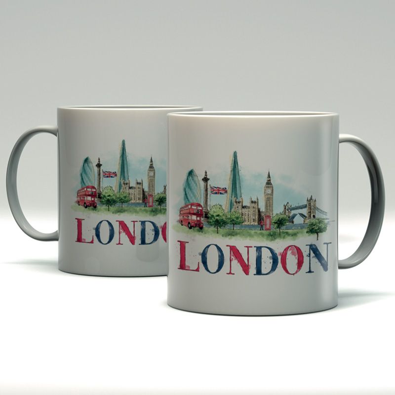 London Tasse aus Porzellan