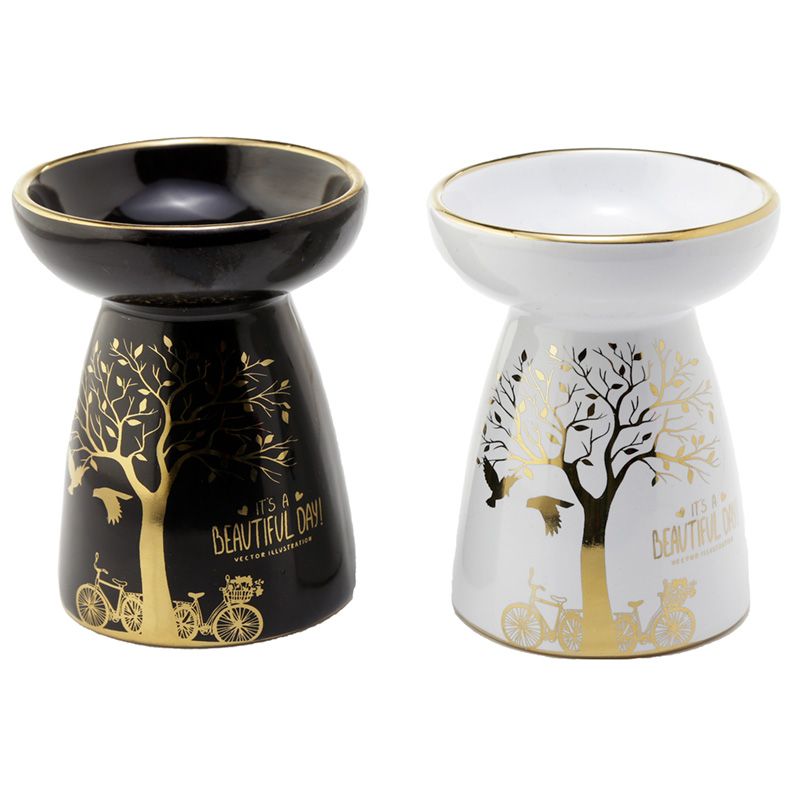 Eden Goldener Baum Keramik Duftlampe für Öl und Wachs