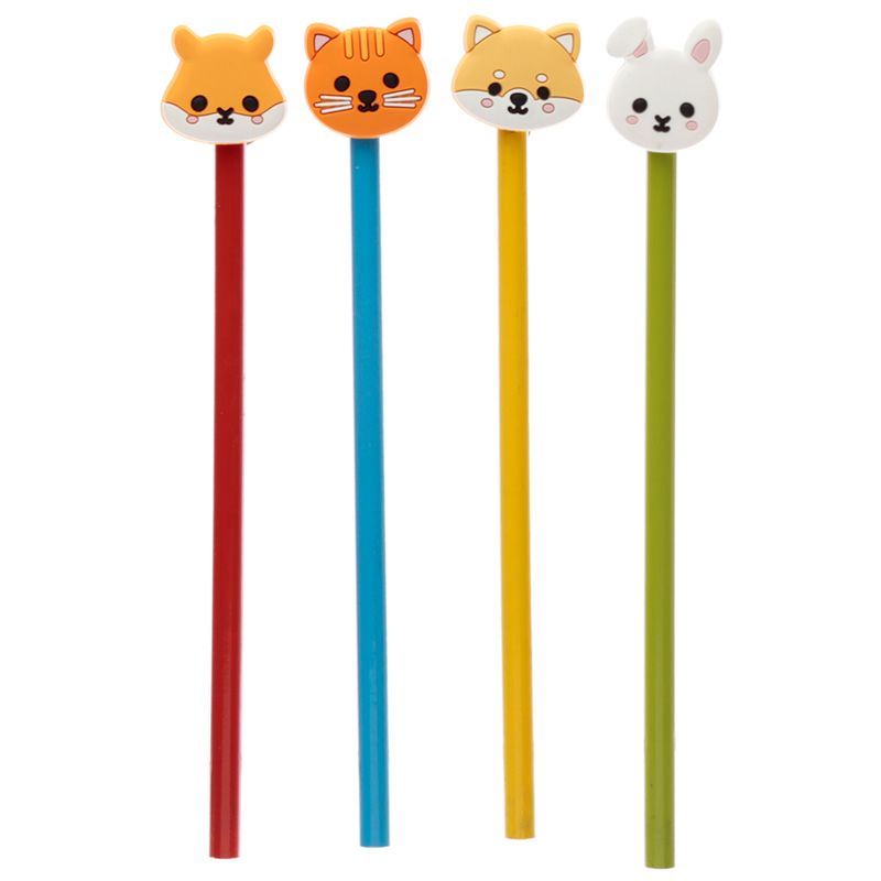 Adoramals niedliche Tiere Bleistift mit PVC Topper