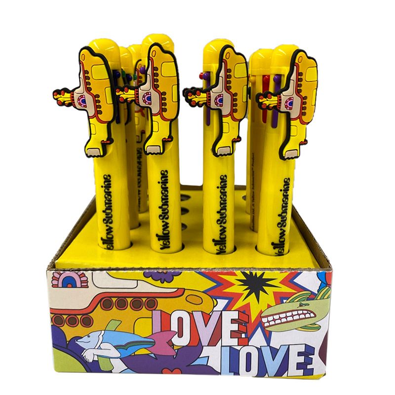 The Beatles Yellow Submarine mehrfarbiger Kugelschreiber (6 Farben)