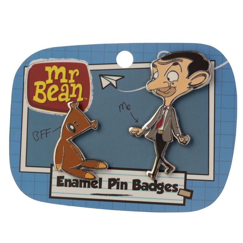 Sammelbarer Mr Bean Emaille Anstecker Button