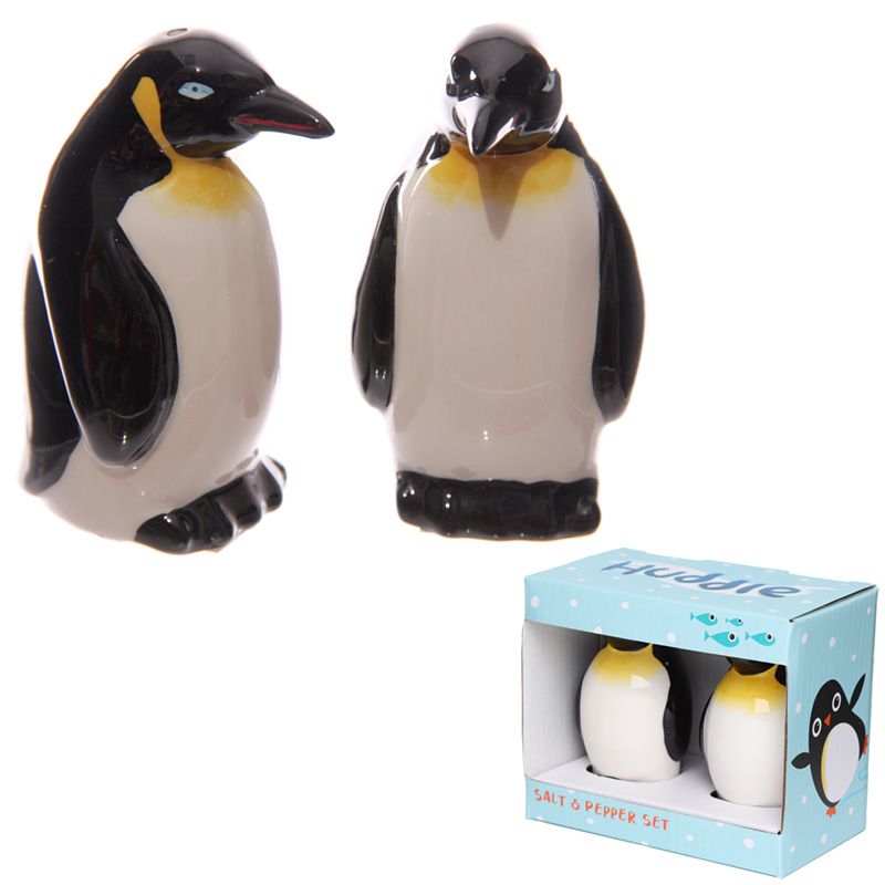 Salz und Pfefferstreuer Set Pinguin Keramik