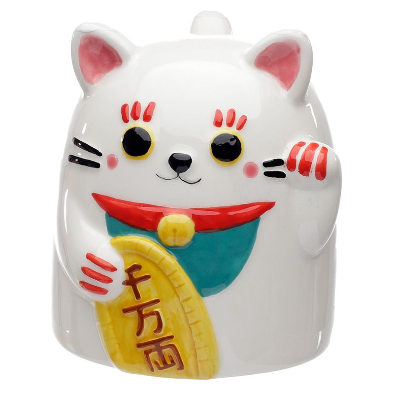 Maneki Neko Glückskatze Umgedrehter Becher  