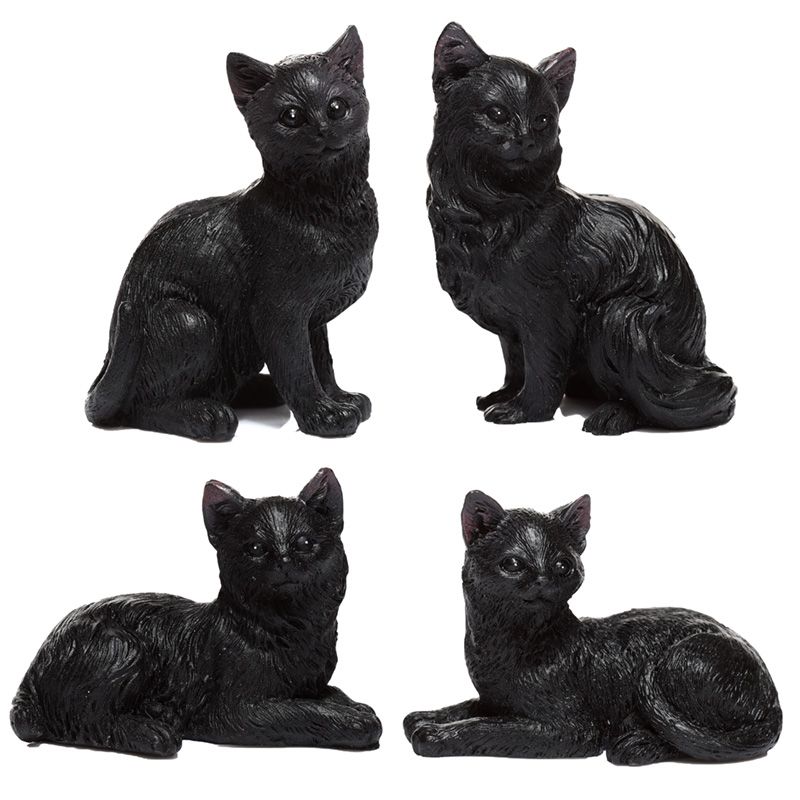 Schwarze Katze Sammlerfiguren
