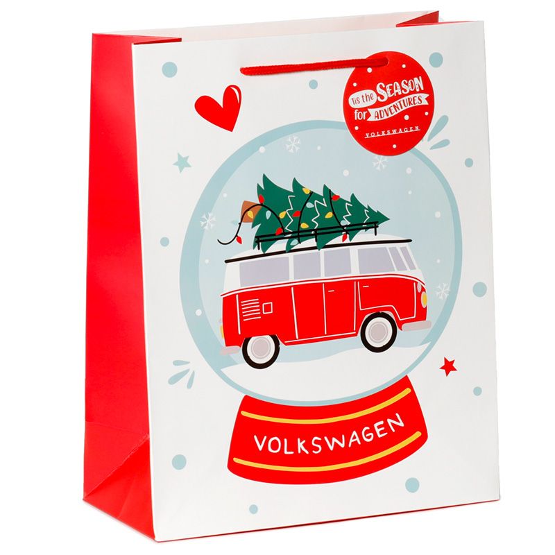 Weihnachten Volkswagen VW T1 Bulli Geschenktasche - (L)