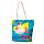Vacation Vibes Einhorn Canvas-Strandtasche