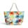Bunte Palmen Strandtasche & Mini-Reißverschlussbeutel