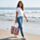 Buntes Mandala Strandtasche & Mini-Reißverschlussbeutel