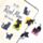 Lucky the Black Cat Schwarze Katze Magnetische Lesezeichen Set