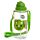 Adoramals Dinosaurier Wasserflasche mit Flip-Strohhalm 450ml