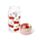 Foodiemals Cherry Kirsche bruchsichere Wasserflasche 350ml mit Figur im Deckel