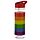 Somewhere Rainbow Regenbogen Wasserflasche mit Strohhalm 550ml