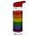 Somewhere Rainbow Regenbogen Wasserflasche mit Strohhalm 550ml