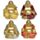 Chinesischer Buddha Lachend Glitzer Dekoration 8cm