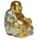 Chinesischer Buddha Lachend Glitzer Dekoration 8cm