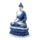 Thai-Buddha im Lotussitz Blau-Weiß