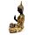 Thai-Buddha Meditation Schwarz-Gold