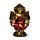 Thai-Buddha im Lotussitz Rot-Gold 
