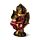 Thai-Buddha im Lotussitz Rot-Gold 