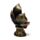 Thai-Buddha im Lotussitz Rot-Gold 