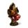 Thai-Buddha im Lotussitz Rot-Gold 