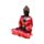 Thai-Buddha Besinnung Schwarz-Rot-Gold