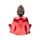 Thai-Buddha Besinnung Schwarz-Rot-Gold