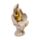 Sitzender Thai Buddha Sandstein & Gold Effect
