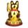 Maneki Neko Winkende Glückskatze Gold Solar Pal Wackelfigur