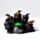 Witches Black Cat Katzen Hexenkessel LED-Dekoration