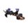 Witches Black Cat Spielende Katzen auf Hexenbesen