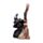 Witches Black Cat Schwarzer Kater mit Hexenbesen