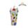 Foodiemals Fruit Obst Doppelwandiger Trinkbecher mit Strohhalm & Glücksbringer
