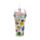 Foodiemals Fruit Obst Doppelwandiger Trinkbecher mit Strohhalm & Glücksbringer