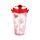 Amore Herzen Becher mit Deckel & Flip-Strohhalm 500ml