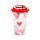 Amore Herzen Becher mit Deckel & Flip-Strohhalm 500ml