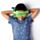 Relaxeazzz Monstarz Monster Grün Plüsch Reisekissen & Schlafmaske