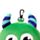 Relaxeazzz Monstarz Monster Grün Plüsch Reisekissen & Schlafmaske
