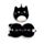 Relaxeazzz Feline Fine Katze Plüsch Reisekissen & Schlafmaske