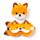 Relaxeazzz Adoramals Finnick the Fox Fuchs Plüsch Reisekissen & Schlafmaske