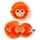 Relaxeazzz Adoramals Orang-Utan Plüsch Reisekissen & Schlafmaske