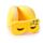 Relaxeazzz Snoozie the Sleeping Head Emoji Plüsch Reisekissen & Schlafmaske